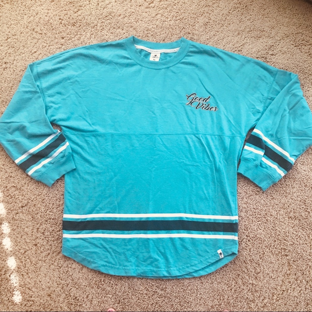 Popular light blue long sleeve shirt